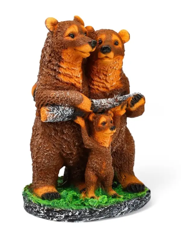 Садовая фигура из полистоуна &laquo;Мишки-семейка&raquo;, 45&times;25&times;32 см