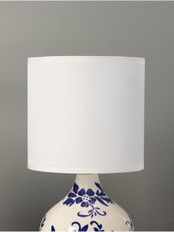 Настольная лампа Настольная лампа "Гжель" 1х40Вт Е14 белый/синий 15х15х25,5см
