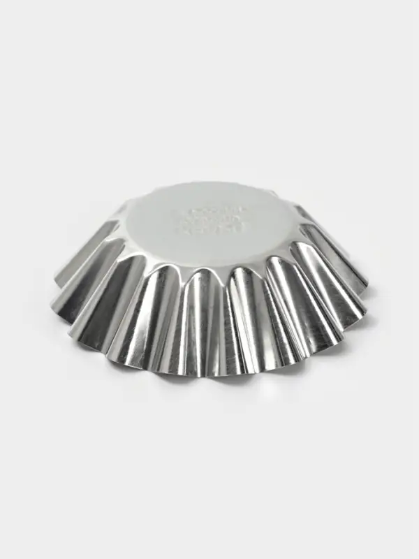 Форма для выпечки кекса, d=8.9 см, h=2.7 см, жесть, серебристая