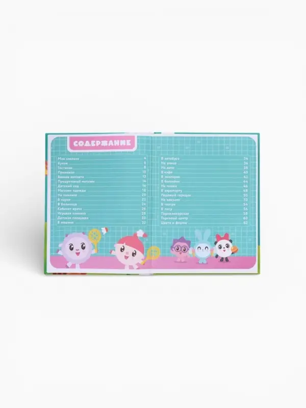 Книга детская &laquo;500 первых слов. Малышарики&raquo; в твёрдом переплёте, 64 стр.