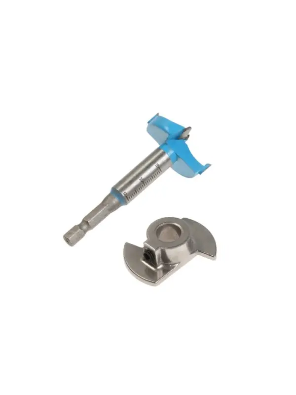 Набор сверл Форстнера ТУНДРА, регулируемая глубина, 15-20-25-30-35 мм, цилиндр. хвостовик