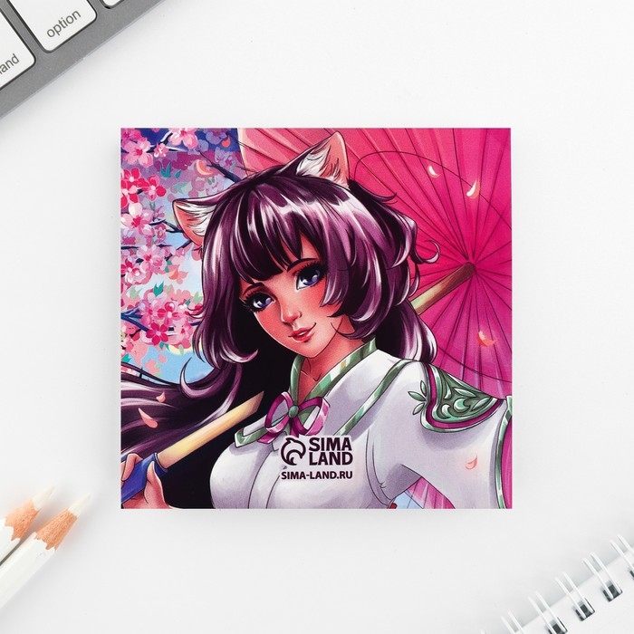 Подарочный набор блокнот-раскраска и восковые мелки «Аниме» Подарочный набор блокнот-раскраска и восковые мелки «Аниме»