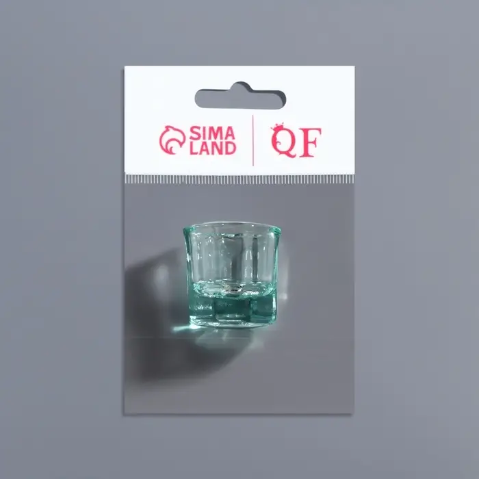 Стаканчик стеклянный для смешивания краски, 3×3 см, прозрачный Стаканчик стеклянный для смешивания краски, 3×3 см, прозрачный