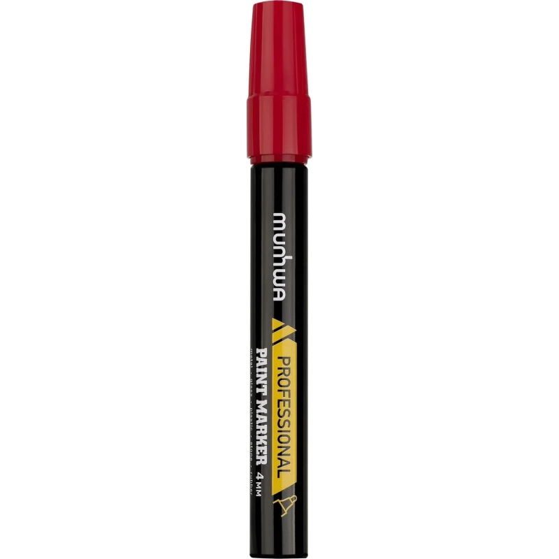 Маркер -краска MunHwa Professional Paint Markerкрасная, 4мм, нитро-основа