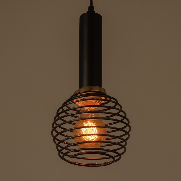 Светильник BayerLux "Берто" Е27 40Вт черно-медный 14х14х30-130 см