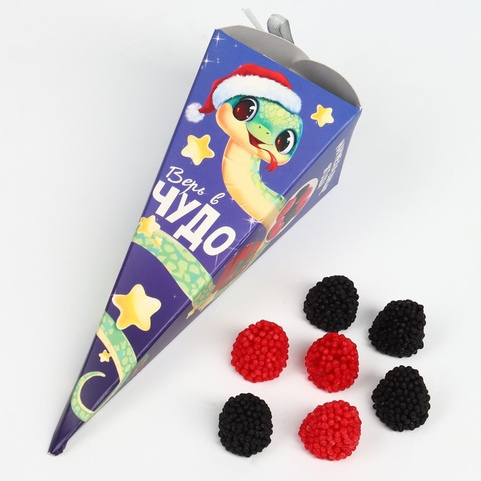 Мармеладные ягоды «Чудо уже стучится» в коробке-морковке, 100 г. Мармеладные ягоды «Чудо уже стучится» в коробке-морковке, 100 г.