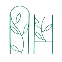 Шпалера, 173&times;37&times;1 см, металл, зелёная, &laquo;Декоративная. Стебель&raquo;