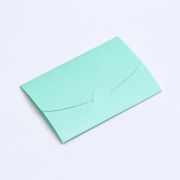 Конверт под сертификат с тиснением «От всей души», мятный 10.5×7 см