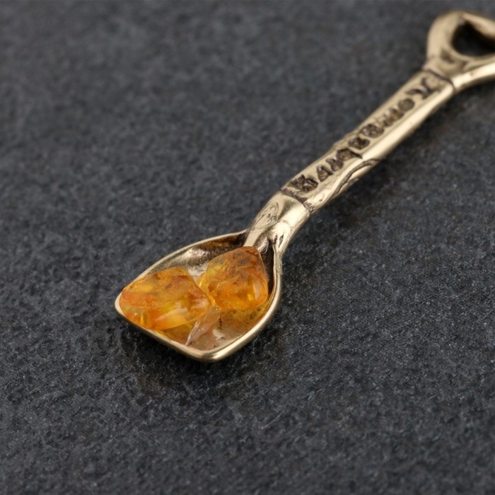 Сувенир кошельковый Сувенир кошельковый "Лопата Königsberg", с натуральным янтарем