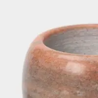 Ступка с толкушкой &laquo;Мрамор&raquo;, из натурального камня, цвет коричневый