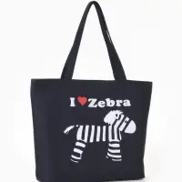 Сумка - шоппер &laquo;Зебра&raquo;, на молнии, с принтом, 42&times;9&times;32 см, чёрная
