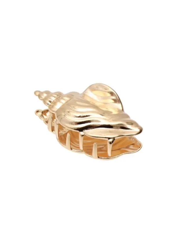 Краб для волос "Лейла море" раковина витая, 7 см, золото