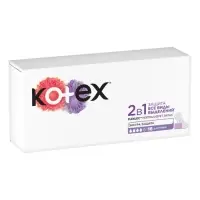Ежедневные прокладки Kotex Normal, длинные, 2 в 1, 16шт