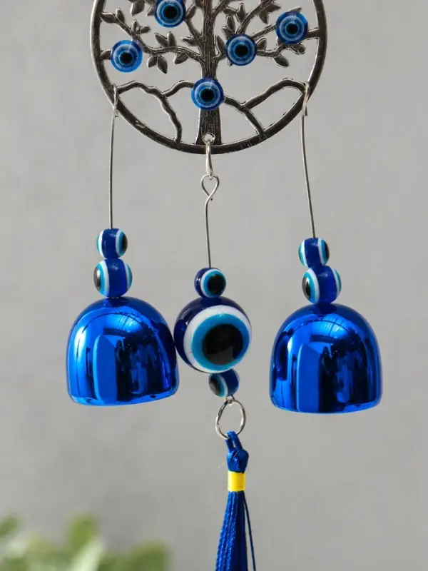 Музыка ветра &laquo;Дерево жизни в круге&raquo;, от сглаза, с кисточкой 2 колокольчика, 22&times;6.5 см