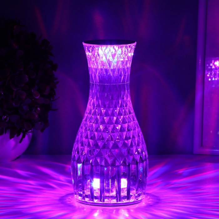 Настольная лампа  Настольная лампа "Призма" LED выключатель и сенсор 8,5х8,5х19 см RISALUX
