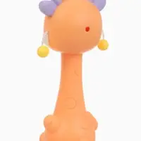 Погремушка-прорезыватель &laquo;Оленёнок Софи&raquo; 2 в 1, от 3 мес. оранжевый/фиолетовый