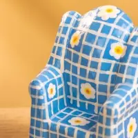 Сувенир «Кресло с ромашками», 8.5×5.5×4.5 см, дерево