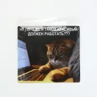 Коврик для мыши «Красивые тоже работают», 22×20 см