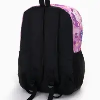 Рюкзак школьный на молнии, с карманами, с рисунком, размер 30&times;13&times;42 см, сиреневый