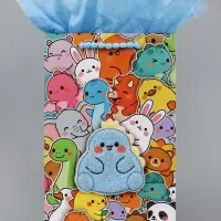 Пакет подарочный ламинированный &laquo;Дракончик&raquo;, 22.3&times;9&times;35 см