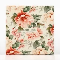 Коробка с окном &laquo;Нежность&raquo;, 20&times;20&times;4 см, самосборная