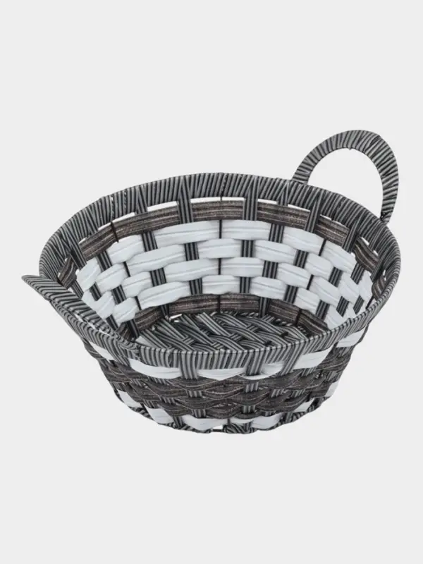 Корзинка для фруктов и овощей "Графит", круглая, 34x28x17 см