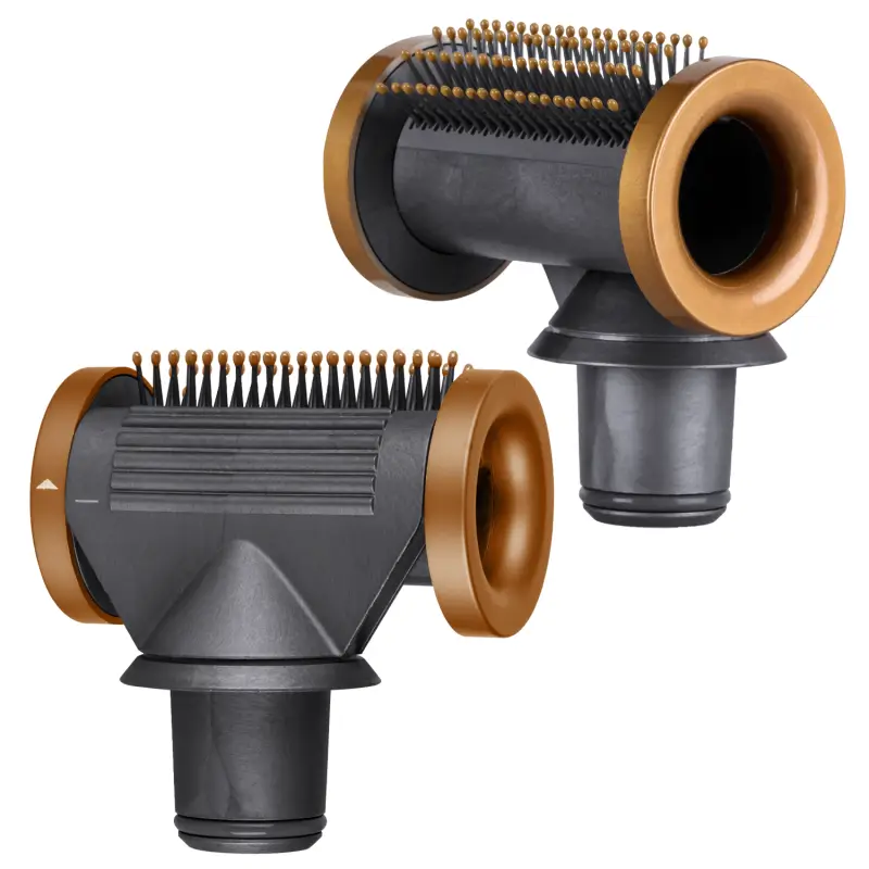 Насадка для фена серая с золотом