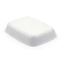 Туалет округлый с сеткой 33.5&times;25&times;6 см, белый