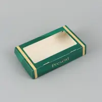 Коробка подарочная складная &laquo;Подарок&raquo;, 20&times;12&times;4 см, с окном