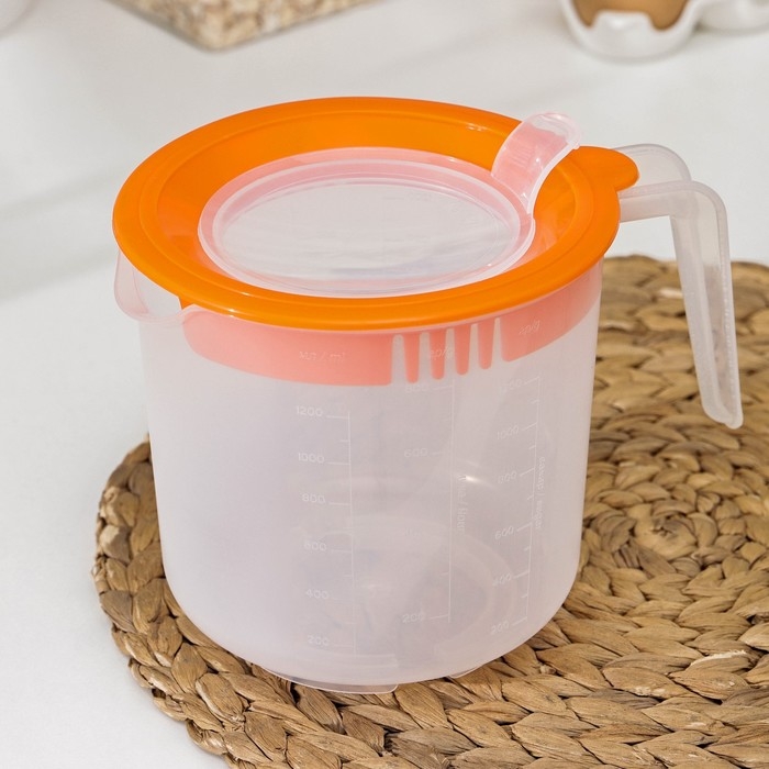 Ёмкость для миксера, 1,5 л , цвет оранжевый Ёмкость для миксера, 1,5 л , цвет оранжевый