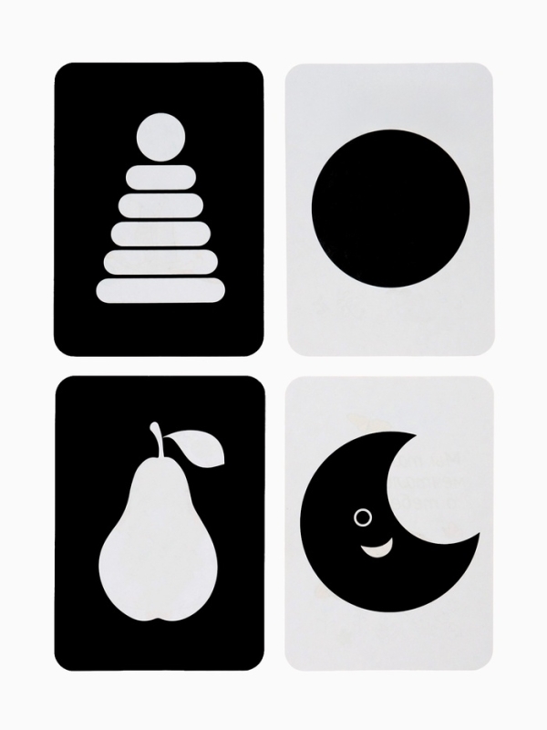 Набор двухсторонних карточек для фотосессий, развивающие чёрно-белые картинки,12×8 см, Дисней