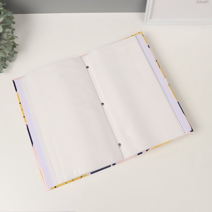 Фотоальбом на 300 фото 10х15 см  Фотоальбом на 300 фото 10х15 см "Жёлтые цветы" крафт 33,5х17,5х5 см