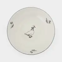 Тарелка глубокая 20 см Премиум "Гуси"