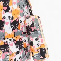 Рюкзак школьный &laquo;Котики&raquo;, с пеналом, 29&times;12&times;41 см, разноцветный