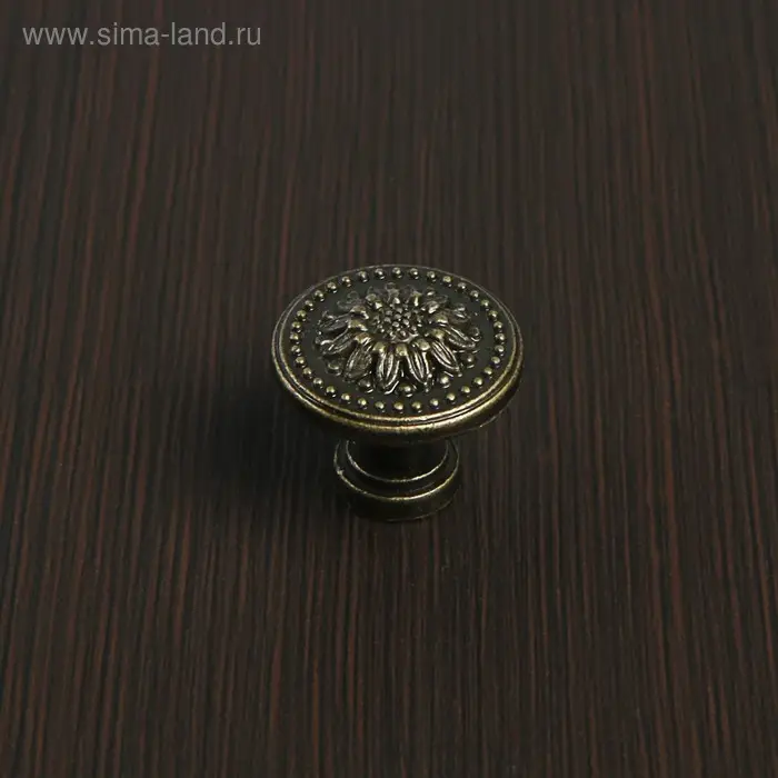 Ручка-кнопка ТУНДРА VINTAGE 011, цвет бронза Ручка-кнопка ТУНДРА VINTAGE 011, цвет бронза