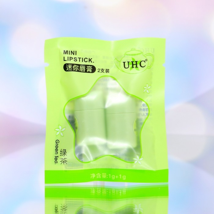 Набор мини-бальзамов для губ «Зеленый чай», 2 шт Набор мини-бальзамов для губ «Зеленый чай», 2 шт