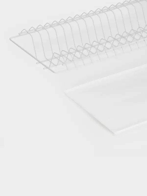 Сушилка для посуды с поддоном для шкафа 50 см, 46.5&times;25.6 см, белая