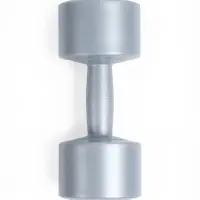 Гантели виниловые, 2 шт., 3 кг, серебристый металлик