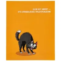 Тетрадь 10 штук, 24 листа в линейку &laquo;Кошачьи мемы&raquo;, блок офсет, 5 видов