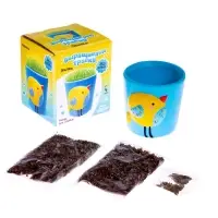 Набор для опытов, для детей &laquo;Выращиваем травку&raquo;, растение в горшочке &laquo;Птичка&raquo;