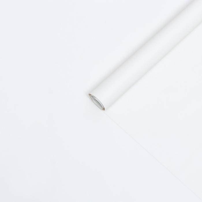 Пленка для цветов Пленка для цветов "Люкс", матовая, белая, 0,6 х 10 м, 200 г, 40 мкм