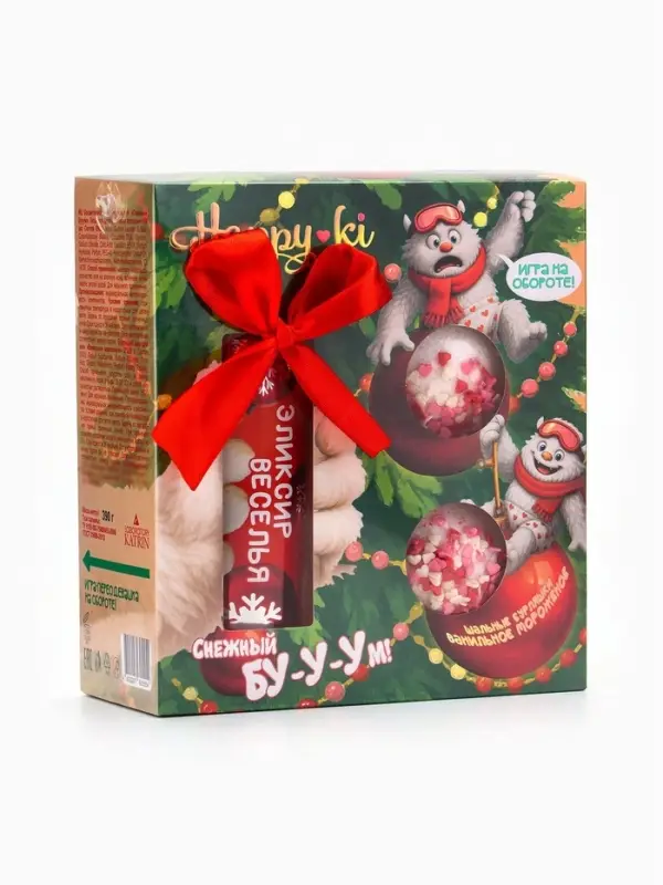 Подарочный набор косметики Happiki &laquo;Снежный бум&raquo;, 390 г