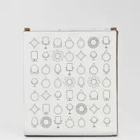 Зеркало настольное, с увеличением х2, двустороннее, 16.5&times;18 см, (d=12.5 см), прозрачное