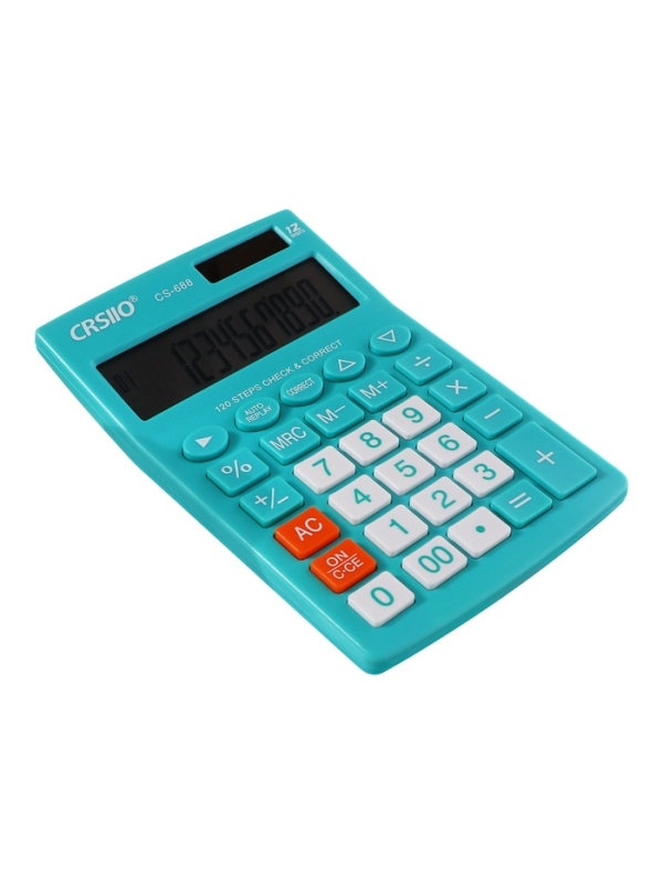 Калькулятор настольный 12-разрядный CT-388, зеленый Калькулятор настольный 12-разрядный CT-388, зеленый