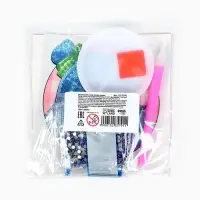 Алмазная мозаика наклейка для детей &laquo;Модная девчуля&raquo;, 9&times;9 см, набор для творчества