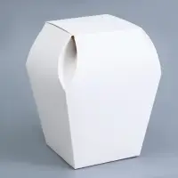 Универсальная подарочная коробка складная, для кулича, 15.5&times;8.1&times;8.1 см, белая