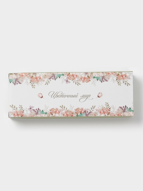 Подставка под ложку Доляна  Подставка под ложку Доляна "Цветы" цвет белый 22,3x7,1x2,7 см