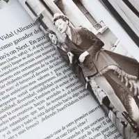 Пленка флористическая "Газета моды" 65мкм, св. голубая, 50х57 &plusmn;1см