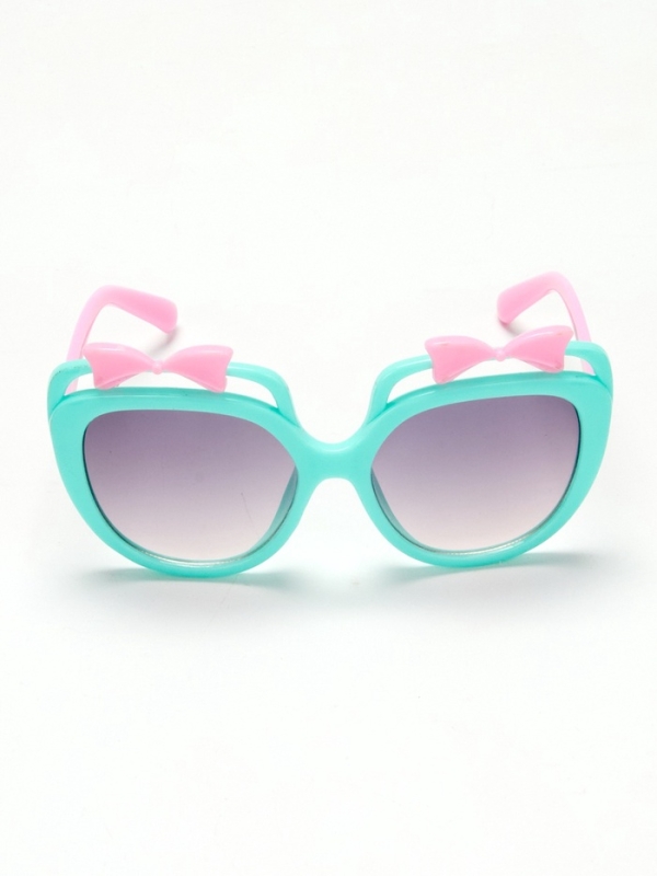 Очки солнцезащитные детские OneSun, бантики, 4.5 х 12 см, цвет зеленый Очки солнцезащитные детские OneSun, бантики, 4.5 х 12 см, цвет зеленый