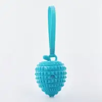 Массажная игрушка для собак &laquo;Клубничка&raquo;,10 см, пищащая, TPR, МИКС